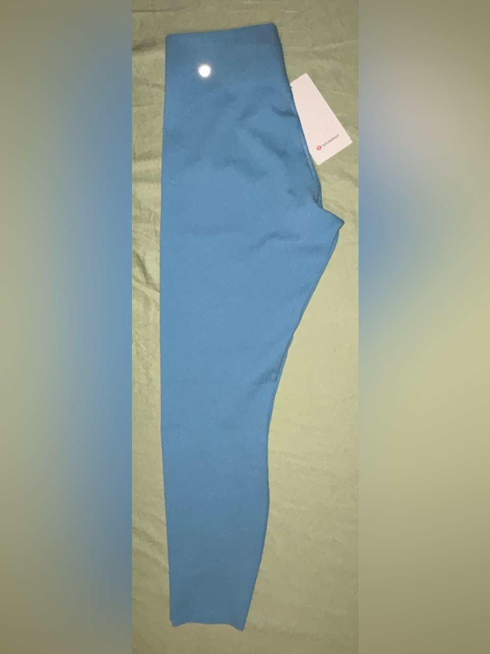 lululemon Glow Up Leggings Super-High-Rise Tight 25” in Washed Blue Size 12 NWT